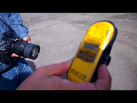 Geiger counter goes crazy at Chernobyl
