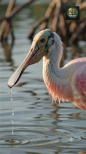 The Pink Valley: Secrets of the Roseate Spoonbill 🌸🌿#shorts#wildlife #roseatespoonbill