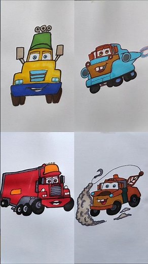 How to draw Lightning McQueen Car step by step drawing #shorts #drawing #mcqueen #car