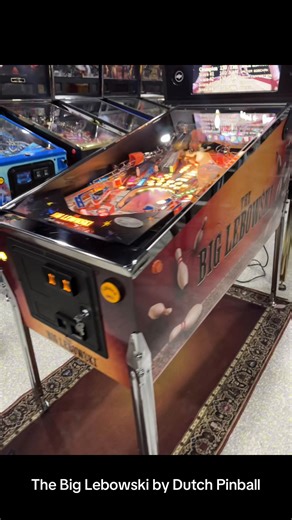 Less than 90 plays on this prime example of The Big Lebowski pinball machine by Dutch Pinball. This is an Early Achiever unit. #thebiglebowski #pinball #pinballmachine #arcade #rare