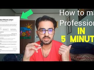 How to make Professional RESUME in just 5 minutes | Canva