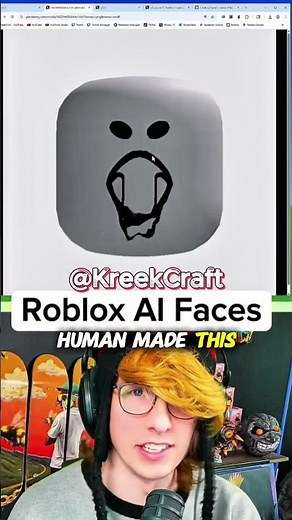 Roblox AI faces are actually terrifying 💀 #roblox #ai