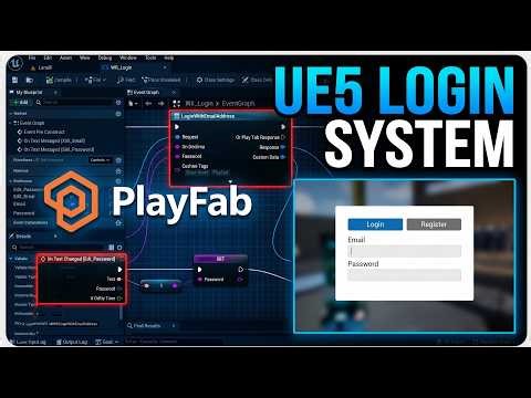 Unreal Engine 5 PlayFab Login System | Blueprint Logic (Part 2)