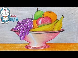 How to draw still life with oil pastel