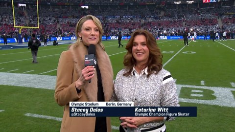German Olympic Champion Katarina Witt on NFL's return to Germany 'NFL GameDay Kickoff'