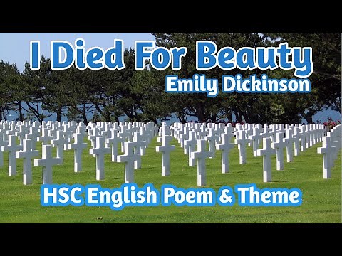 I Died for Beauty | Poem & Theme | HSC English First Paper | Unit-5, Lesson-1.