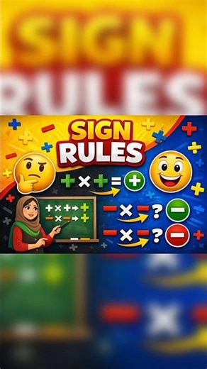 Math Sign Rules Made Easy | Positive & Negative Rules | PST JEST Preparation