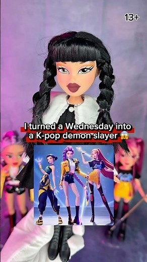 Bratz to K-pop Demon Huntrix 💙Custom Zoey Doll Transformation🔥