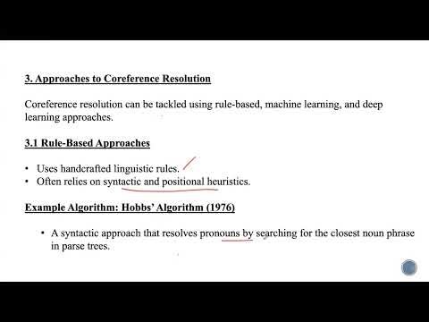 Lecture 70# Coreference Resolution in NLP #naturallanguageprocessing #nlp
