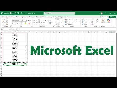 How to Sum Values with “K” (Thousands) in Excel Without Errors (Easy Fix)