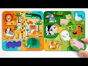 🐼 Match the Animals! Fun English Learning for Kids 🧩🌈