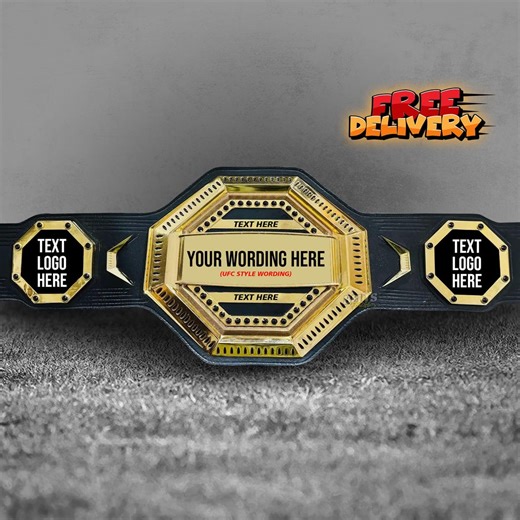 Individueller UFC Cup-Gürtel | Personalisierte MMA Fighting Heavyweight Gürtel | Individuell angefertigter Wrestling Award - Etsy.de