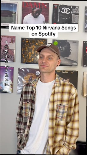 Name Top 10 Nirvana Songs on Spotify 🤔 #nirvana #90s #grunge #rockmusic #alternativerock | rokkocash