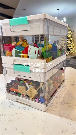 Organize Your Lego with Clear Storage Bins