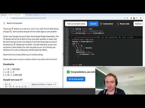 Solving meta coding puzzles: Level 1: Kaitenzushi