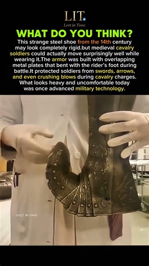 Medieval Soldiers Actually Fought Wearing This Steel Shoe #shorts #history