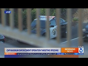 CHP conducts Maximum Enforcement operation targeting speeding