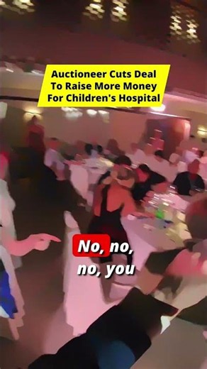 Gala Dinner Auctioneer Cuts Deal That DOUBLES The Fundraising Amount