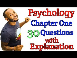 PSYCHOLOGY CHAPTER ONE | QUESTION & ANSWER | WITH EXPLANATION | MIDTERM EXAM ‪@Ethiouniversityexam‬