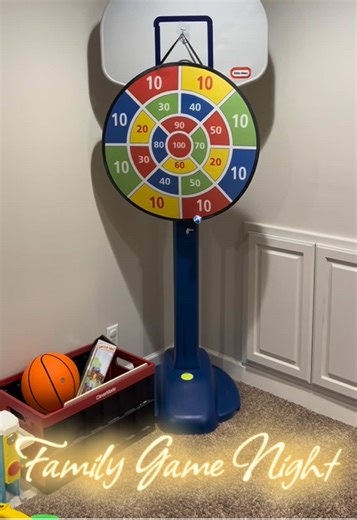 This dart board has been an amazing activity during winter for our family to have some fun while burning some energy! It comes with 4 different colors of darts and balls, and the sticky hook to hang it up! #familygames #gamenight #tiktokshopcreatorpicks #activitiesforkids #gametok