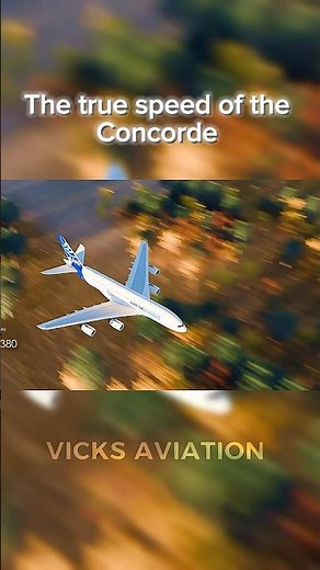 The true speed of the Concorde #aviation #airplane #aircraft