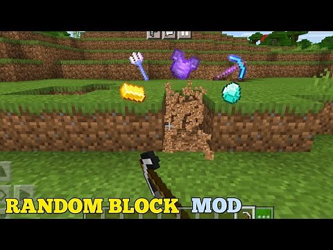 How To Download Random Block Mod in Minecraft Pe | random block mod for minecraft pe