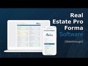 Real Estate Pro Forma Software - Real estate investment analysis