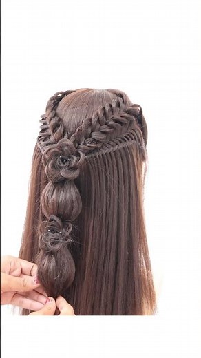 Beautiful hairstyle for bridesmaid #hairstyles #easyhairstyle