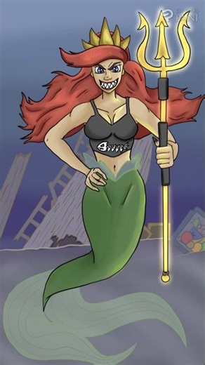 Evil Siren Ariel | Disney After Dark | #speedpaint #Disney #Ariel #littlemermaid