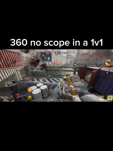 360 no scope in a 1v1 #codm #callofdutymobile #codmobile