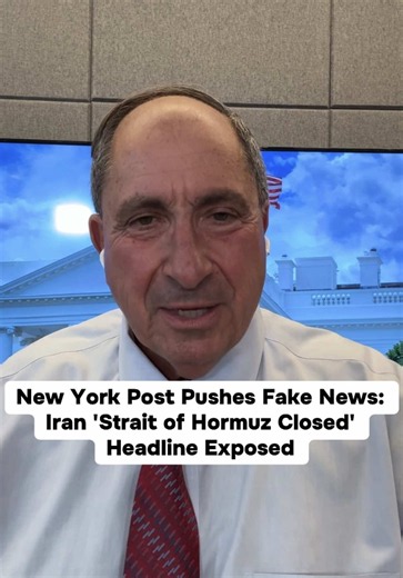 The New York Post just got caught running a completely fake news headline claiming 'Iran declares Strait of Hormuz closed' and then quietly changed it. This is exactly why you need to verify everything you read, truth still matters