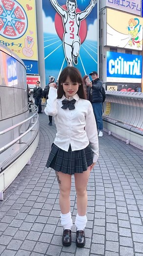 王宸尔Babyslow on Instagram: "🤖🫧❄️ グリコに会えたよ！😆 Movie & Support @evolver_x.jp 🫶🏻🤲❤️ #ロボット#フリースタイル#ポップ#アニメーション#ウェーブ#ジャズ#ダンス#フィットネス #筋トレ #robot#freestyle#popping#animation#wave#choreography#jazz#fitness #fitnessgirl#Lolita#babyslow"