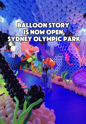 The Biggest Immersive Balloon Show just opened in Sydney! Use my code ANNIEP69063 to get a A$8.00 discount on tickets in the Fever app! I went to Balloon Story by @Fever I went to this exhibition with @Tika Andhini you can walk-through a world built from over 400,000 eco-friendly natural latex with 8 different zones you can explore. Perfect for a family day out and Sydney school holidays. • Date: From January 13 • Opening hours: Monday- Sunday 9:00am - 8:00pm to start • Duration: 60-90 mins insi