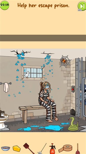 Helip her escape the perison #shorts #game