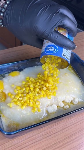 Creamed Corn #Casserole #EasyRecipe #QuickRecipe #SideDish #Foodie #ComfortFood #Creamy #Cornbread