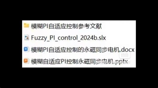 模糊PI自适应控制永磁同步电机（PMSM）的Matlab/simulink的仿真文件。附赠报告文档和答辩PPT。 直接拍即可，不答疑不退不换