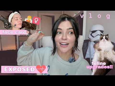 my workout class EXPOSED me ☕️😭 facials, fitness & feline upgrades vlog!! 🧖🏼‍♀️🐈☕️