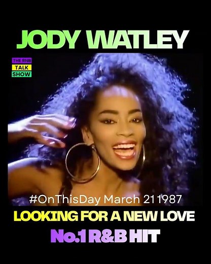 #onthisday March 21 1987, "Looking For A New Love" no.1 r&b hit by Jody Watley