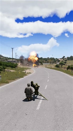 TOW Missile Obliterates BM-21 Grad 🚀 | ARMA 3 #shorts