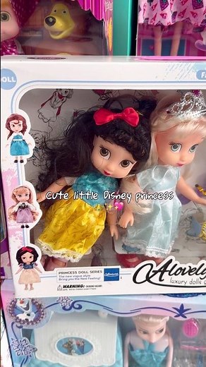 Mini Disney princess doll set with Snow White & Cinderella 🥹👑🩵✨ #disney #disneyprincess #dolls