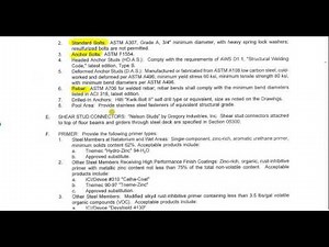 Tour of Structural Steel specifications