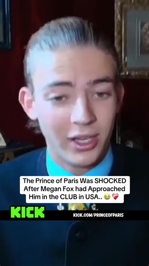 The Prince of Paris Was SHOCKED After Megan Fox had Approached Him in the CLUB in USA.. 😭 ❤️‍🩹 #princeofparis #meganfox #fyp