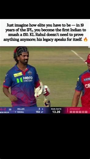 KL Rahul Proves His Greatness — First Indian to Score 150 in IPL History 🔥#klrahul #dcvspbks #ipl