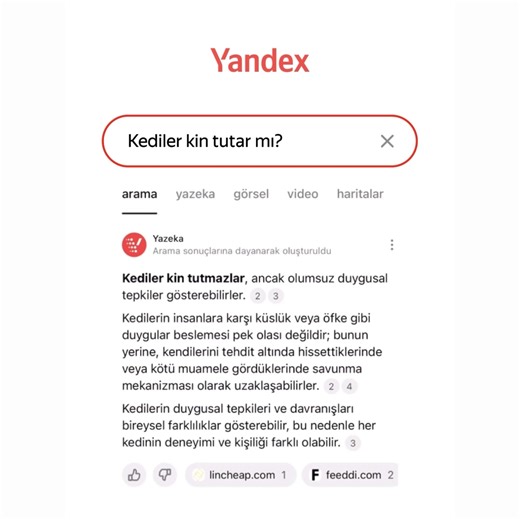Yandex'in yeni arama motoru artık kullanıma sunuldu — Yazeka'yı deneyin ve farkı keşfedin: 👉🏻 yandex.com.tr | Yandex.Türkiye