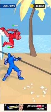 Level 123: 1v3 Fight… Who Wins? 😱#short #games