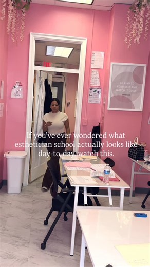 Belle Adore Esthetician School | Bronx NY on Instagram: "Behind the scenes: A real week inside Belle Adore School in the Bronx 🩷🎓 This week our students covered both Foundations + Esthetics Milady chapters including history of esthetics, The Healthy Professional, Life Skills, Anatomy & Physiology and so much more. They learned how to do henna, how to properly set up for success by creating an esthetician vision board, and how to make infused water + the proper daily water intake amount for ove