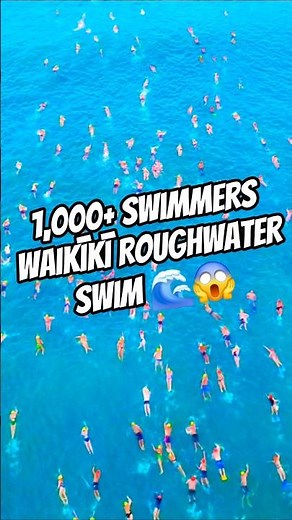 1,000+ Swimmers Flood Waikīkī 🌊 | Roughwater Swim POV