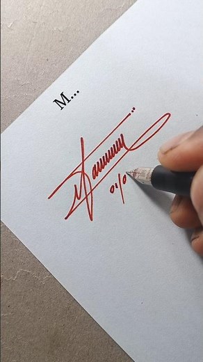 Creative M Signature Ideas ✍️ | Modern Handwritten Signature Design #Shorts