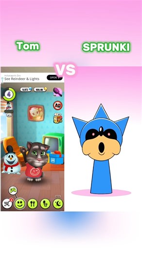 Tom the Singer vs Sprunki: Epic Cat Voice Battle! 🐱🎤 #duet