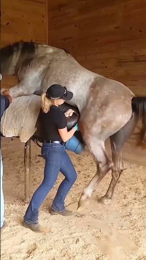 Shocking!!!!! What are they doing? Horse & Girl #shorts